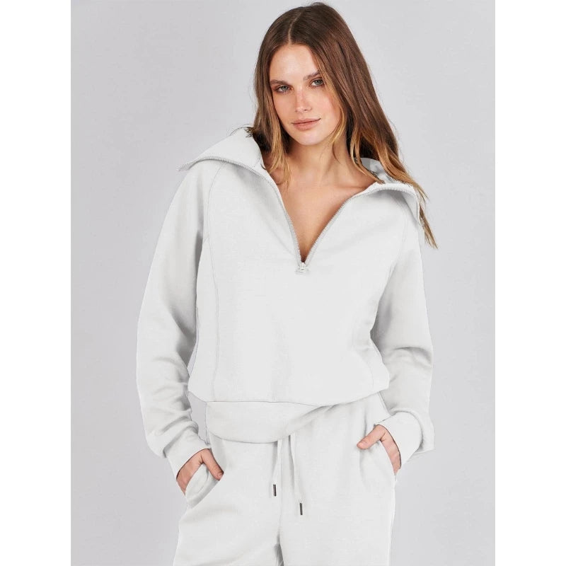 ASTRID - HOODIE AND WIDE LEG TROUSER SET