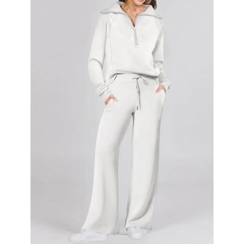ASTRID - HOODIE AND WIDE LEG TROUSER SET