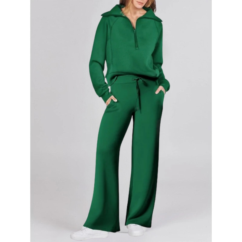 ASTRID - HOODIE AND WIDE LEG TROUSER SET