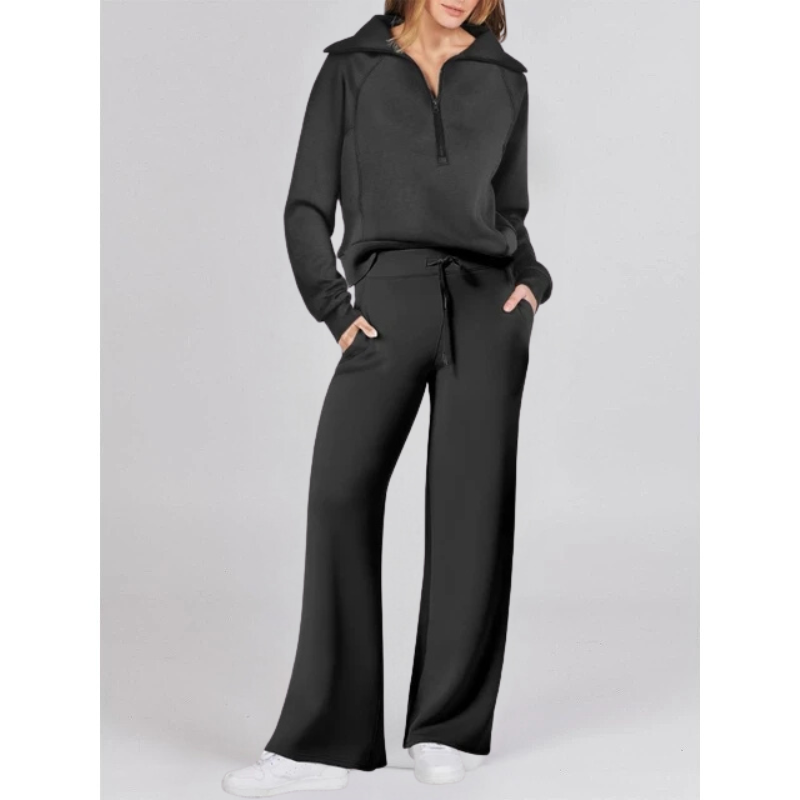 ASTRID - HOODIE AND WIDE LEG TROUSER SET