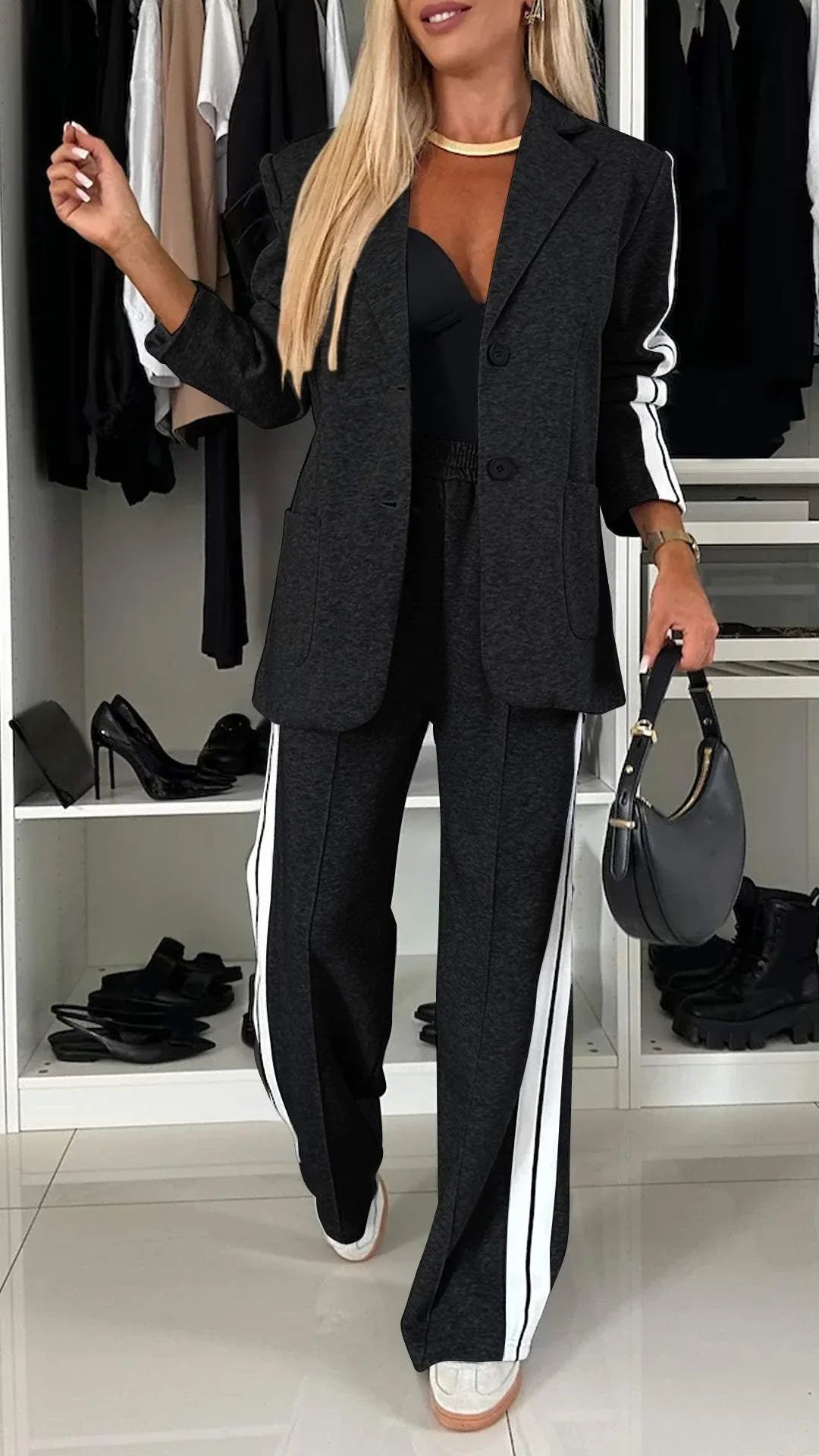 PATRICIA - JACKET AND WIDE PANTS SET