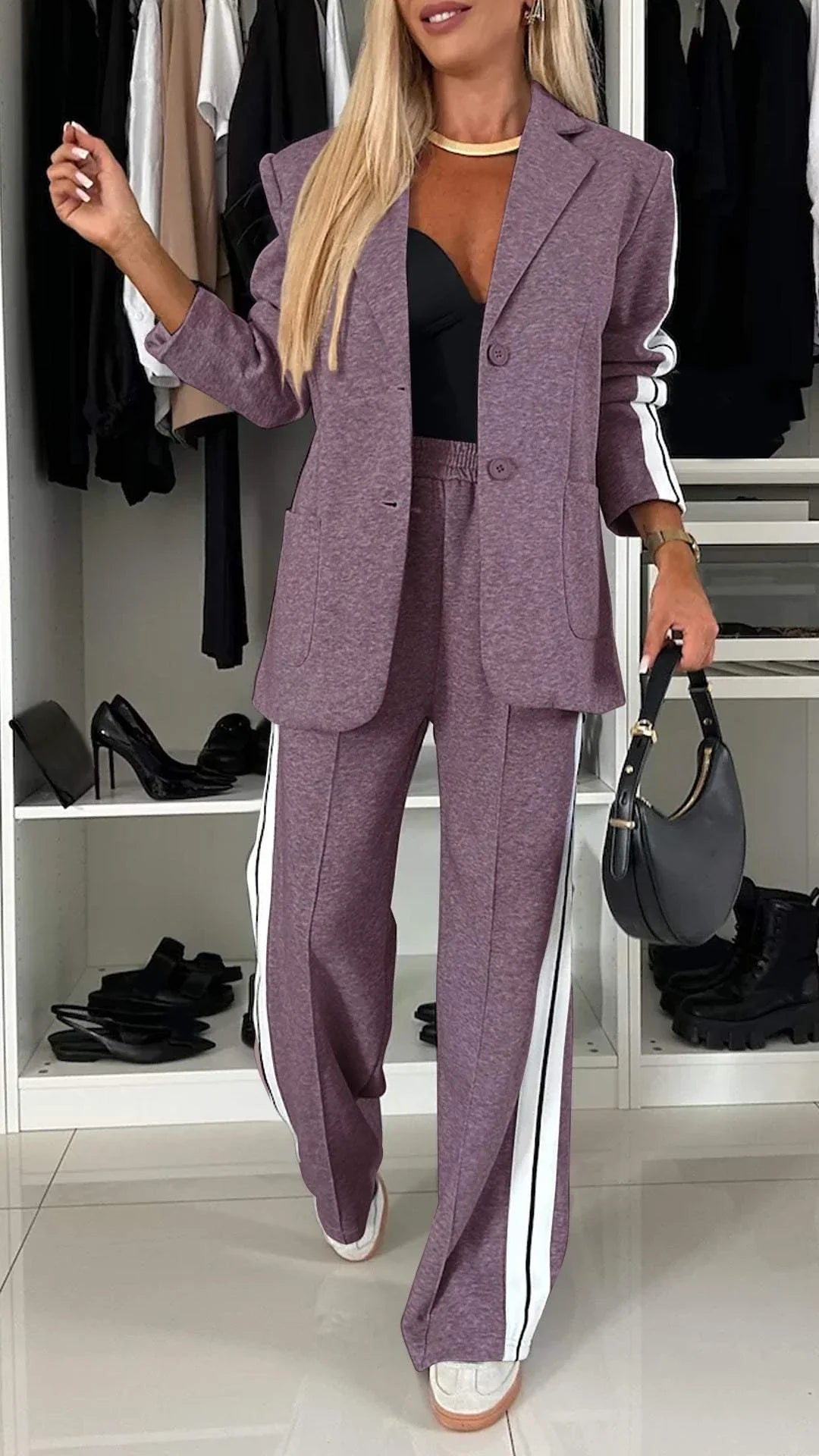 PATRICIA - JACKET AND WIDE PANTS SET