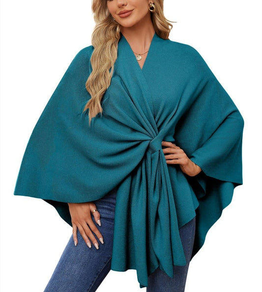 ANA - ELEGANT ASYMMETRICAL PONCHO