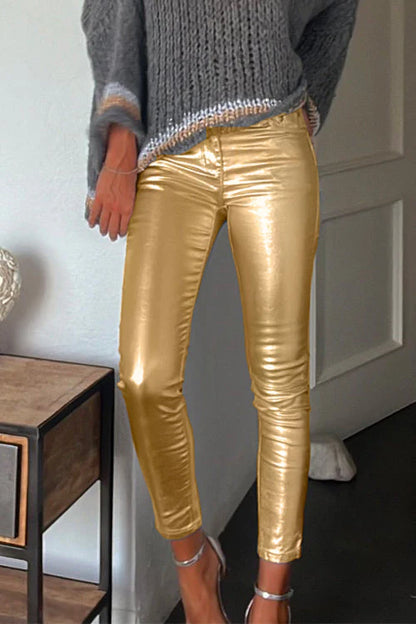 ESTHER - METALLIC SWEATER AND TROUSER SET