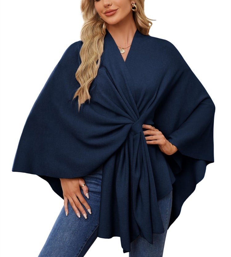 ANA - ELEGANT ASYMMETRICAL PONCHO