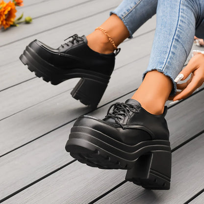 RACHEL - OXFORD SHOES WITH PLATFORM