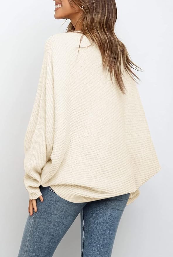 VICTORIA - OVERSIZED RIBBED KNIT SWEATER