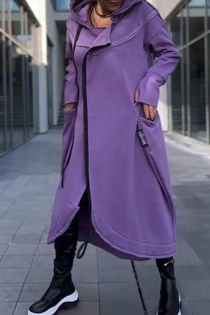 BEATRIZ - LONG COAT WITH HOOD