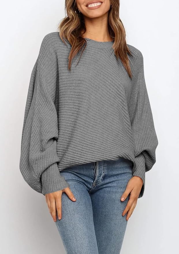 VICTORIA - OVERSIZED RIBBED KNIT SWEATER