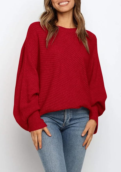 VICTORIA - OVERSIZED RIBBED KNIT SWEATER