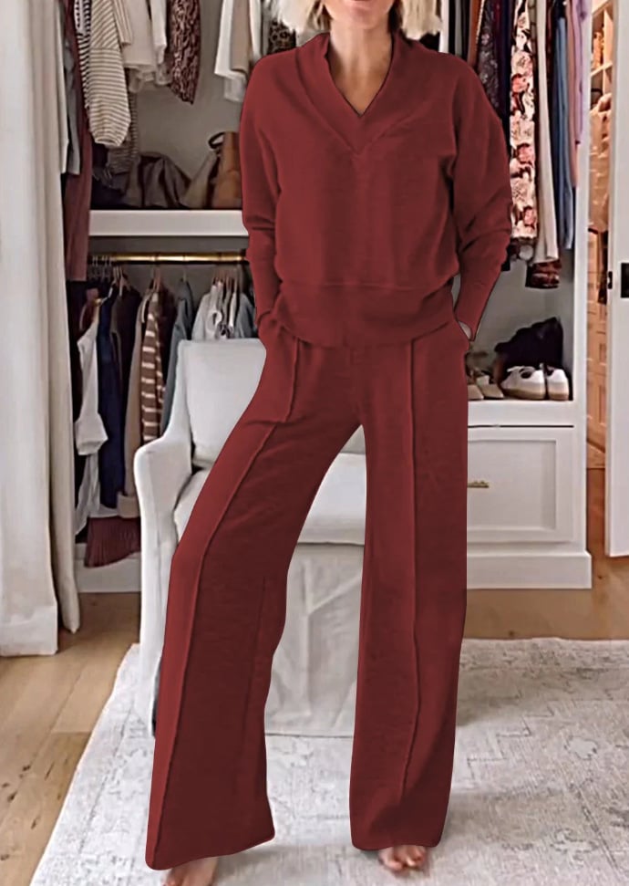 SONIA - SWEATSHIRT AND WIDE TROUSERS SET