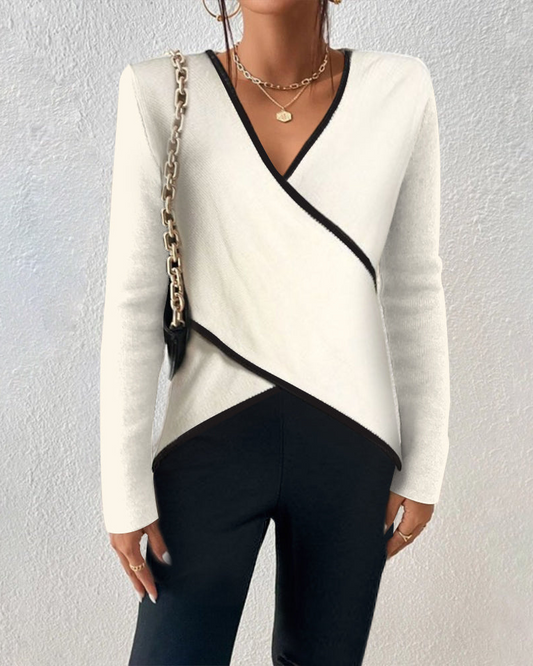 ABIGAIL - STYLISH V-NECK SWEATER