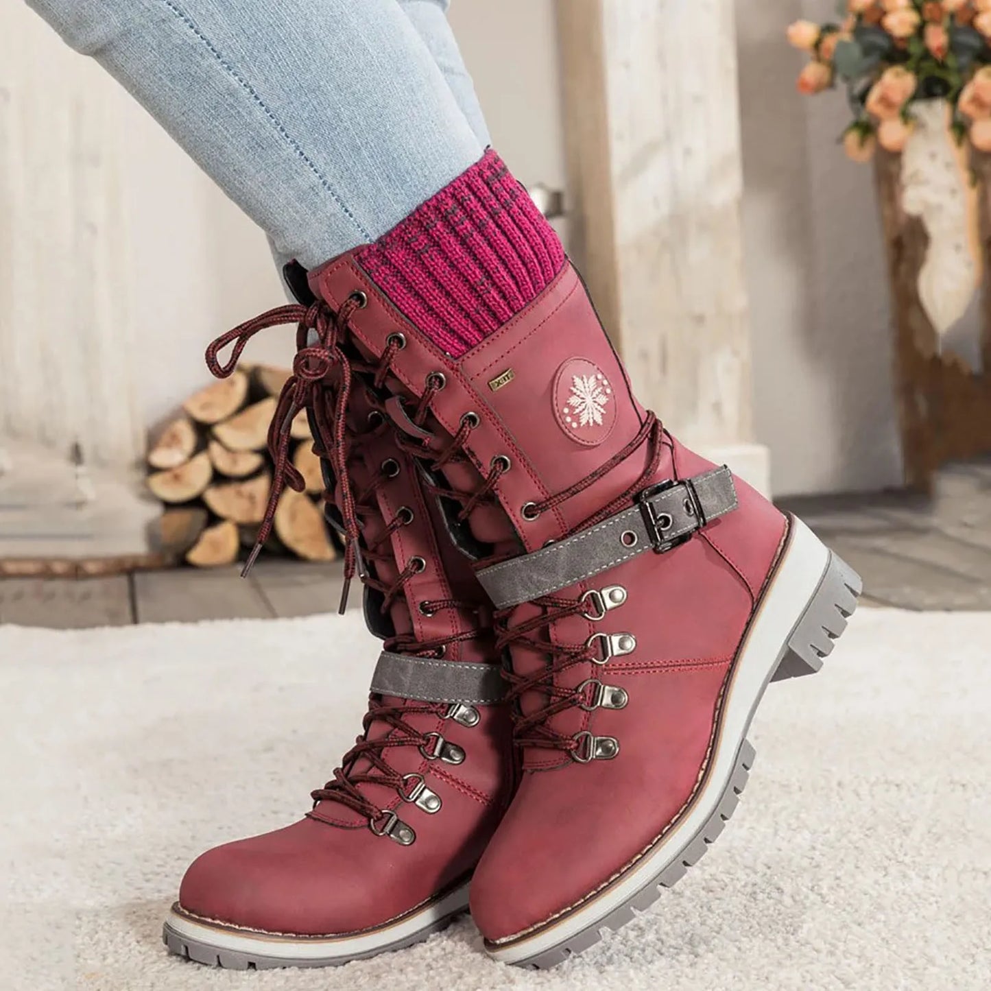 NEVANE - SLIP-RESISTANT MID-CALF BOOTS