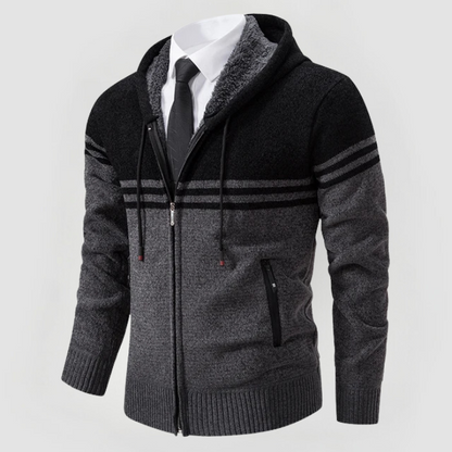 GRAHAM - HOODIE WITH ZIPPER CLOSURE