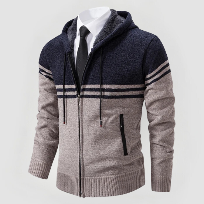 GRAHAM - HOODIE WITH ZIPPER CLOSURE