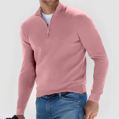 CARTER - HALF ZIP SOLID SWEATER