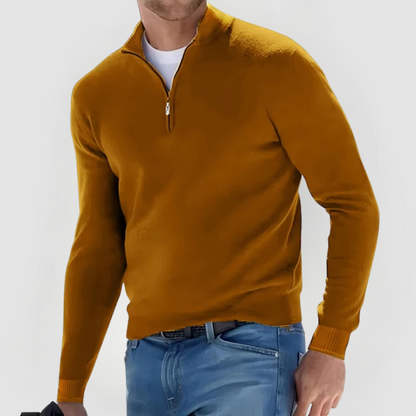 CARTER - HALF ZIP SOLID SWEATER