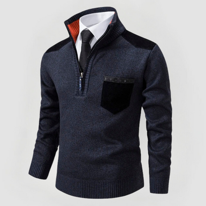 STEPHEN - SWEATER WITH ELEGANT DETAILS