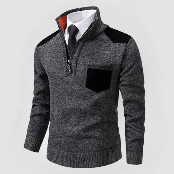 STEPHEN - SWEATER WITH ELEGANT DETAILS