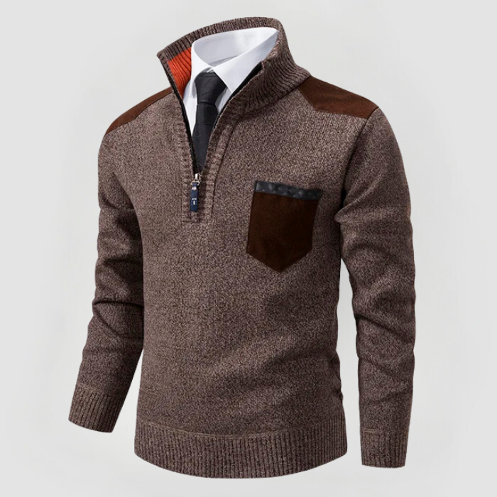 STEPHEN - SWEATER WITH ELEGANT DETAILS