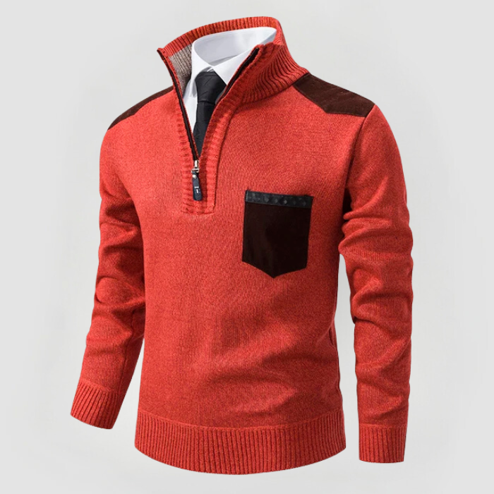 STEPHEN - SWEATER WITH ELEGANT DETAILS