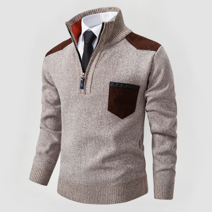 STEPHEN - SWEATER WITH ELEGANT DETAILS