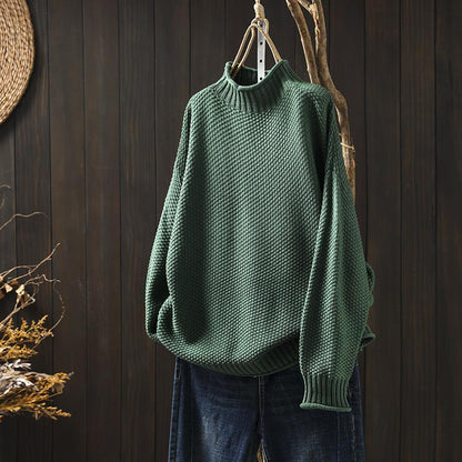 STACY - FUNNEL NECK KNITTED JUMPER