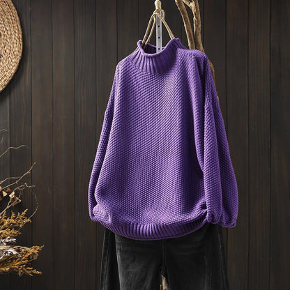 STACY - FUNNEL NECK KNITTED JUMPER