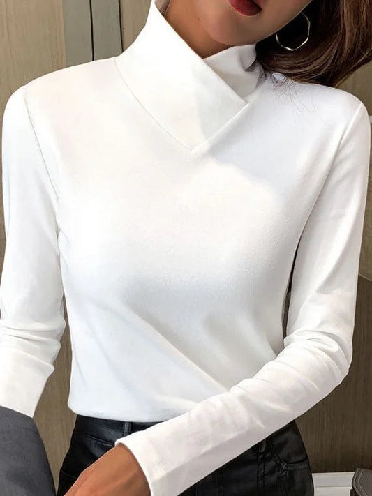 JESSICA - ELEGANT TURTLENECK WITH HIGH COLLAR