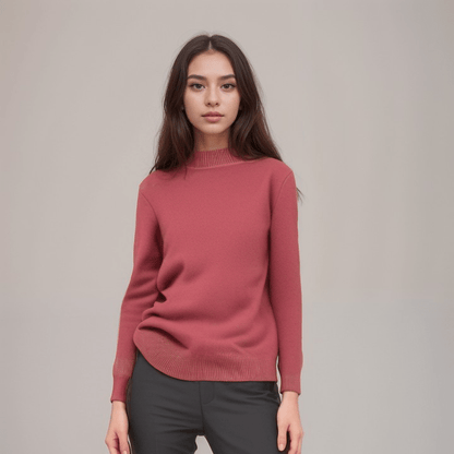 JULIE - HIGH NECK FLEECE JUMPER