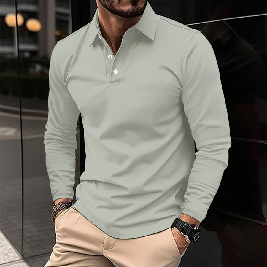 ROBERT - CASUAL LONG-SLEEVED POLO SHIRT