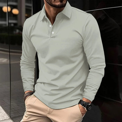 ROBERT - CASUAL LONG-SLEEVED POLO SHIRT