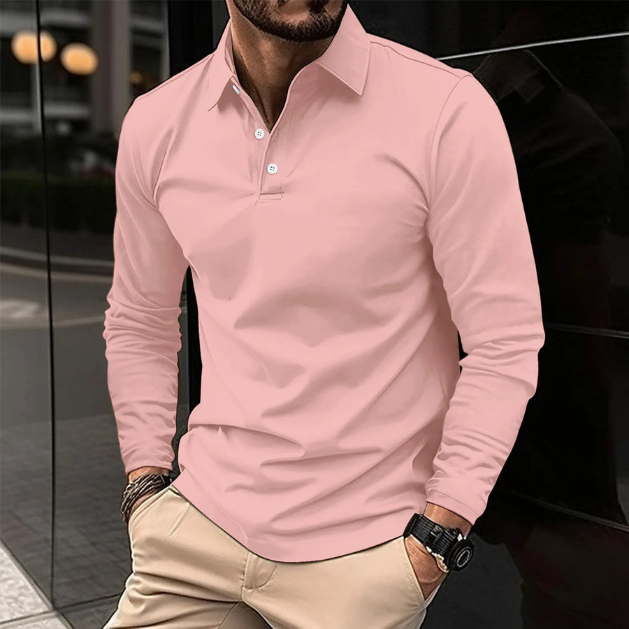 ROBERT - CASUAL LONG-SLEEVED POLO SHIRT