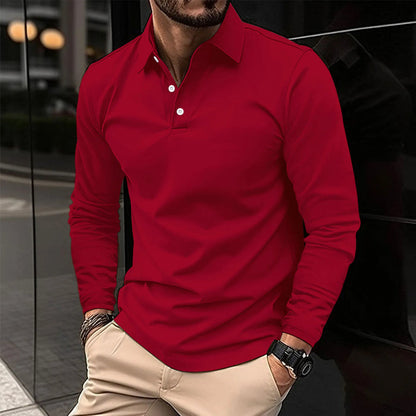 ROBERT - CASUAL LONG-SLEEVED POLO SHIRT