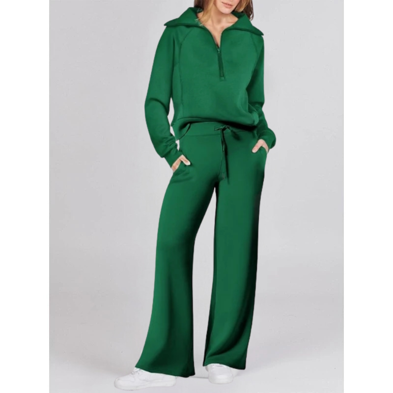 ASTRID -  HOODIE AND WIDE LEG TROUSER SET