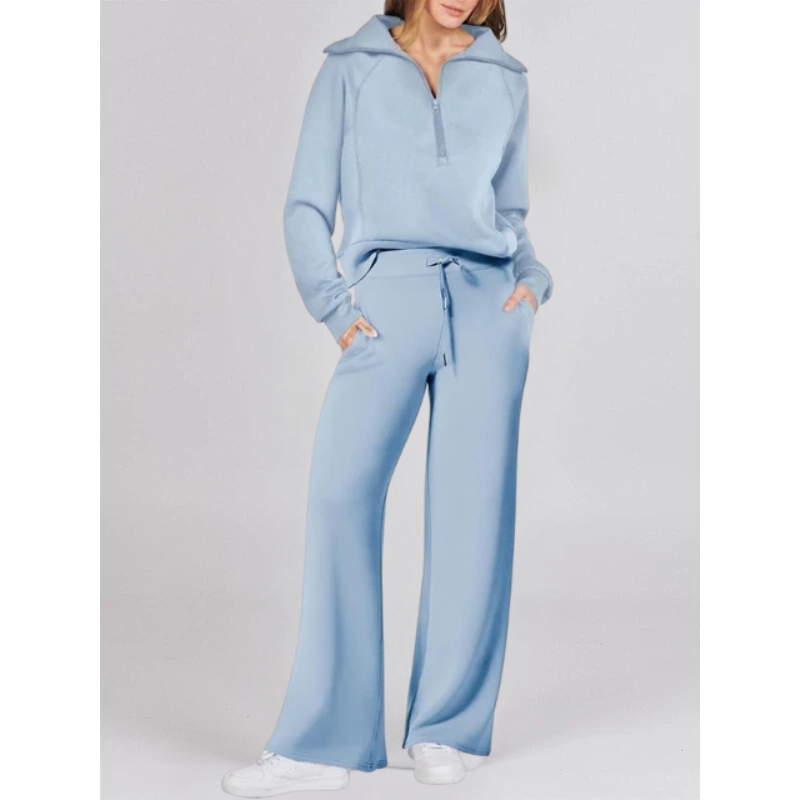 ASTRID -  HOODIE AND WIDE LEG TROUSER SET