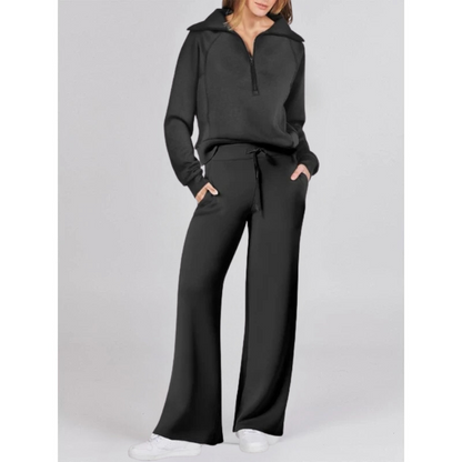 ASTRID -  HOODIE AND WIDE LEG TROUSER SET