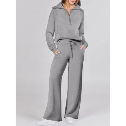 ASTRID -  HOODIE AND WIDE LEG TROUSER SET