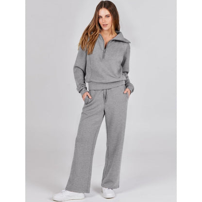 ASTRID -  HOODIE AND WIDE LEG TROUSER SET