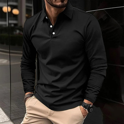 ROBERT - CASUAL LONG-SLEEVED POLO SHIRT