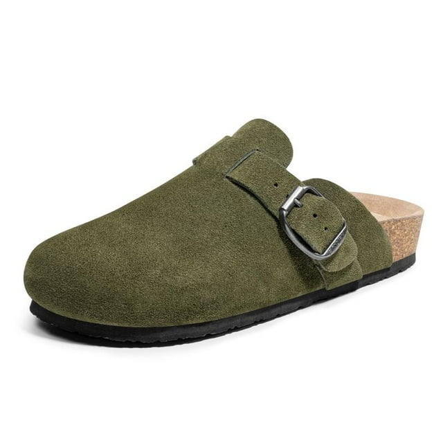 IRENE - SUEDE CLOGS WITH CORK
