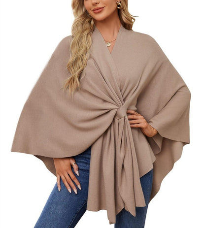 ANA - ELEGANT ASYMMETRICAL PONCHO