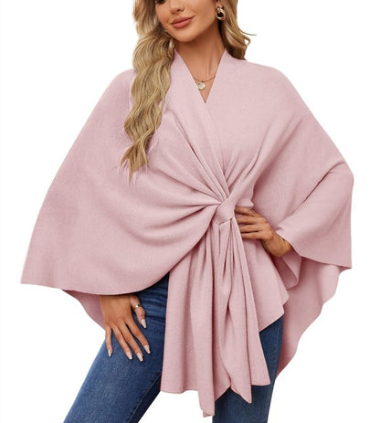 ANA - ELEGANT ASYMMETRICAL PONCHO