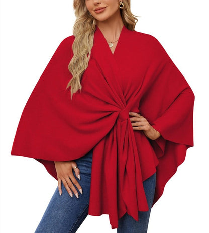 ANA - ELEGANT ASYMMETRICAL PONCHO