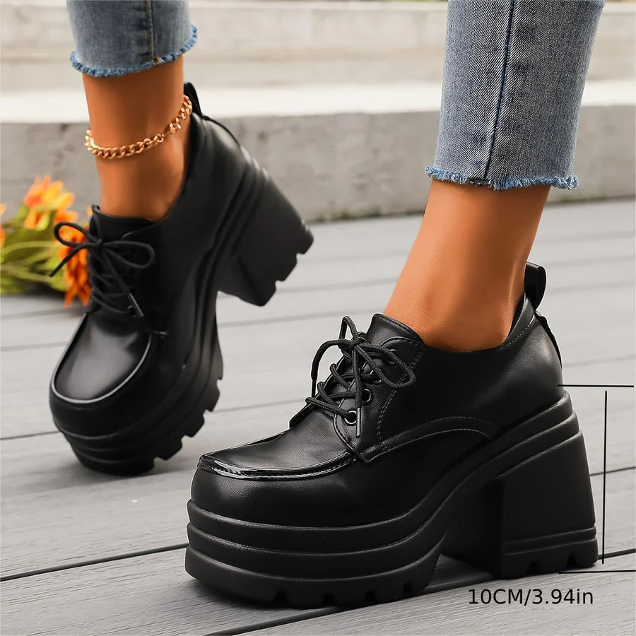 RACHEL - OXFORD SHOES WITH PLATFORM