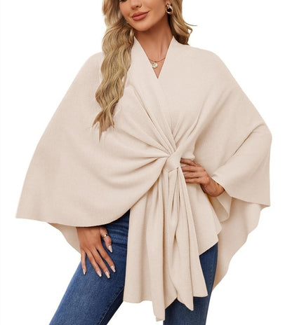 ANA - ELEGANT ASYMMETRICAL PONCHO