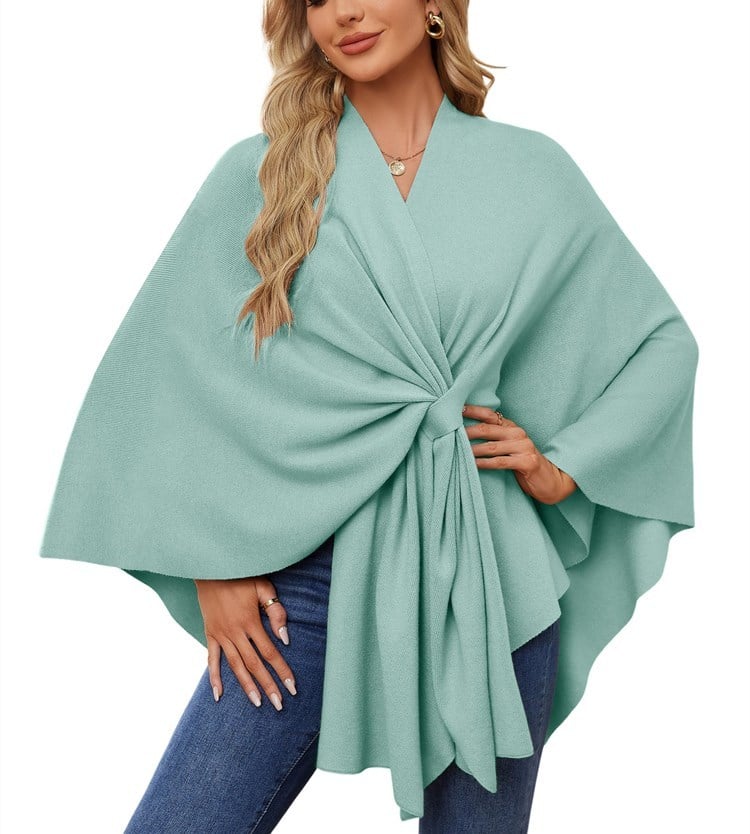 ANA - ELEGANT ASYMMETRICAL PONCHO