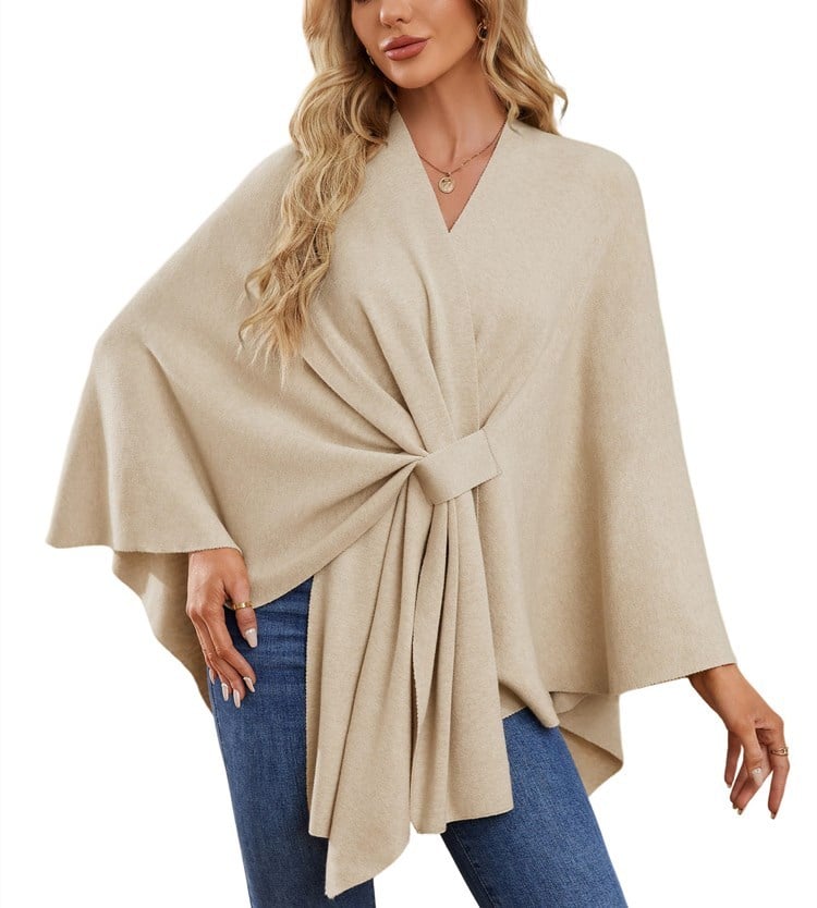 ANA - ELEGANT ASYMMETRICAL PONCHO