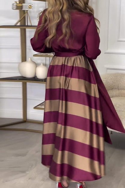 AIDA - ELEGANT STRIPED DRESS