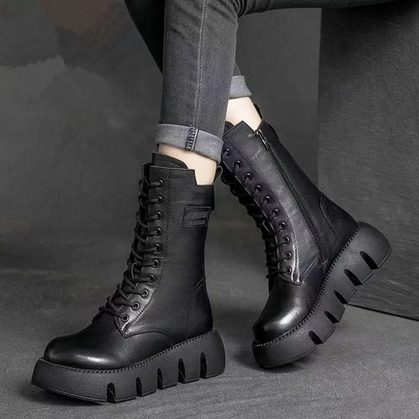 CHRISTINE - FASHIONABLE ERGONOMIC LEATHER BOOTS